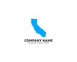 Kalifornien karta logotyp mall design vektor