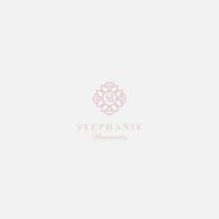fotografi minimalistisk logotyp blommig feminin blad vektor