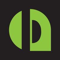 abstrakt bokstaven d logotypdesign. kreativ, premium minimal emblem designmall. grafisk alfabetsymbol för företagets företagsidentitet. initialt dd vektorelement vektor