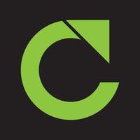bokstaven c logotyp ikon designmall element. vektor