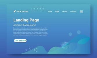 målsida webbplats mall vektor. abstrakt färgglad gradient. design för webbplats och mobil, affärsgränssnitt, landningswebbsida. vektor