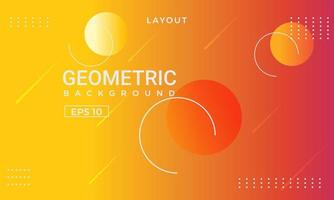 Illustrationsvektorgrafik des geometrischen Hintergrunds des minimalistischen bunten orange Farbverlaufs. perfekt für heftbroschüren, schulbücher, notizbuchpapier, buch, zeitschriftenvorlage. vektor