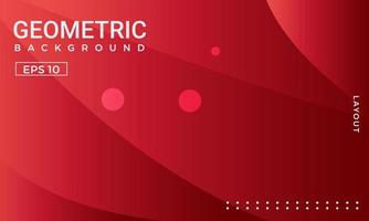 Geometrischer Hintergrund mit rotem Farbverlauf. perfekt für heftbroschüren, schulbücher, notizbuchpapier, buch, zeitschriftenvorlage. vektor