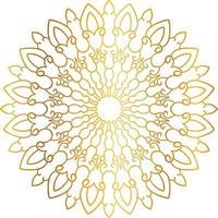 Mandala-Design mit goldener Grafik, Vintage, Royal, Kreis, Blume vektor