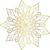 Mandala-Design mit goldener Grafik, Vintage, Royal, Kreis, Blume vektor