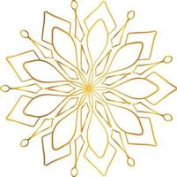 Mandala-Design mit goldener Grafik, Vintage, Royal, Kreis, Blume vektor