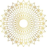 Mandala-Design mit goldener Grafik, Vintage, Royal, Kreis, Blume vektor