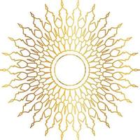 Mandala-Design mit goldener Grafik, Vintage, Royal, Kreis, Blume vektor