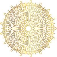 Mandala-Design mit goldener Grafik, Vintage, Royal, Kreis, Blume vektor