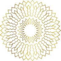 gyllene mandala design, kunglig look och design konst, vintage, traditionell vektor