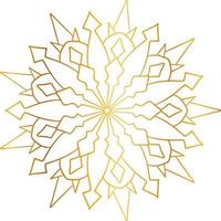 Mandala-Design mit goldener Grafik, Vintage, Royal, Kreis, Blume vektor