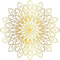 gyllene mandala design, kunglig look och design konst, vintage, traditionell vektor