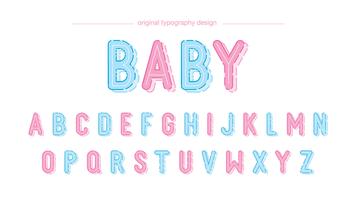 Netter Babytypographieentwurf vektor