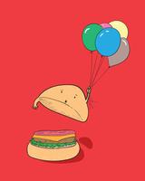 Hamburger rymmer ballonger i luften