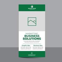 Modernes Roll-Up-Banner oder Standee-Banner-Design-Vektor-Layout-Vorlage vektor