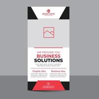 moderne und kreative Business-Rollup-Banner-Designvorlage vektor