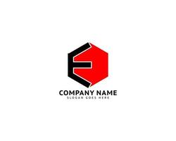 anfangsbuchstabe e logo template design vektor