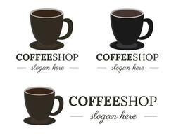 Kaffee-Logo-Vorlage, Vektorgrafik-Design. vektor