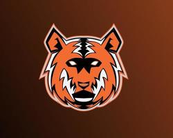 Illustrationsvektordesign der Tiger-Esport-Logo-Vorlage vektor