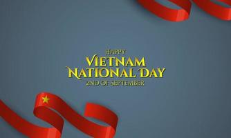 vietnams nationaldag bakgrundsdesignmall. vektor