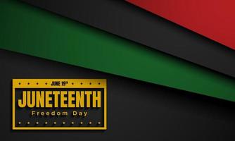 juneteenth frihetsdagen bakgrundsdesign. vektor illustration.