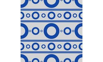 einfacher blauer Kreis nahtloses Muster. vektor