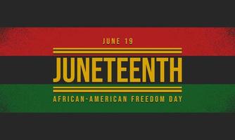 juneteenth frihetsdagen bakgrundsdesign. vektor illustration.