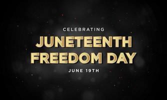 juneteenth frihetsdagen bakgrundsdesign. vektor illustration.