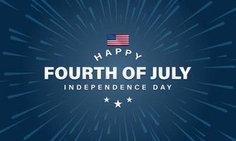 Förenta staternas självständighetsdagen bakgrundsdesign. fjärde juli. vektor