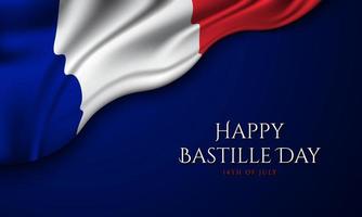 bastille dag bakgrundsdesign. 14 juli. vektor