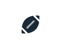 American Football, Rugby-Ball-Symbol Vektor-Logo-Vorlage Illustration Design vektor