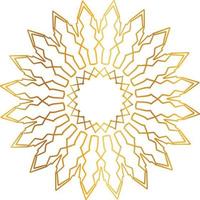 goldenes Mandala-Entwurfsmuster, Blume, Dekoration, Kreis, Hintergrund, vektor