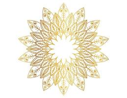 goldenes mandala-design, königlich, entwerfen, hintergrund, kreis, blume vektor