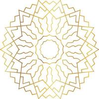 goldenes Mandala-Entwurfsmuster, Blume, Dekoration, Kreis, Hintergrund, vektor