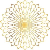 goldenes mandala-design, königlich, entwerfen, hintergrund, kreis, blume vektor