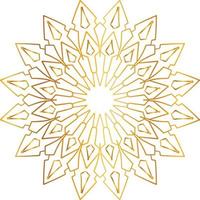 goldenes Mandala-Entwurfsmuster, Blume, Dekoration, Kreis, Hintergrund, vektor