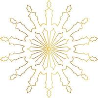 goldenes Mandala-Entwurfsmuster, Blume, Dekoration, Kreis, Hintergrund, vektor