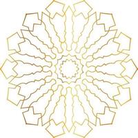 goldenes Mandala-Entwurfsmuster, Blume, Dekoration, Kreis, Hintergrund, vektor