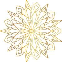 goldenes Mandala-Entwurfsmuster, Blume, Dekoration, Kreis, Hintergrund, vektor