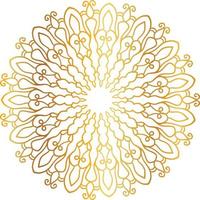 goldenes Mandala-Entwurfsmuster, Blume, Dekoration, Kreis, Hintergrund, vektor