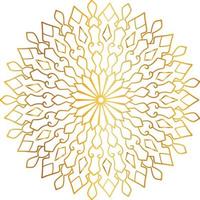 goldenes Mandala-Entwurfsmuster, Blume, Dekoration, Kreis, Hintergrund, vektor