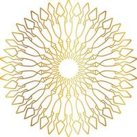 goldenes Mandala-Entwurfsmuster, Blume, Dekoration, Kreis, Hintergrund, vektor