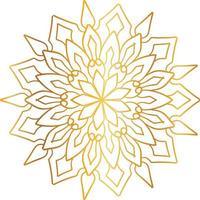 goldenes Mandala-Entwurfsmuster, Blume, Dekoration, Kreis, Hintergrund, vektor