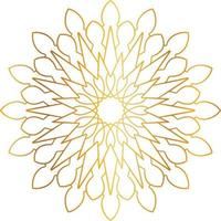 goldenes Mandala-Entwurfsmuster, Blume, Dekoration, Kreis, Hintergrund, vektor