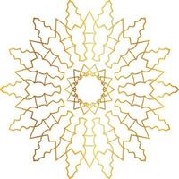 goldenes Mandala-Entwurfsmuster, Blume, Dekoration, Kreis, Hintergrund, vektor