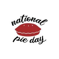 Abbildung Vektor Happy National Pie Day