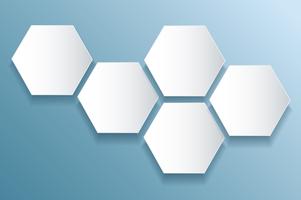 abstrakte Bienenstock Hexagon und Raum Hintergrund vektor