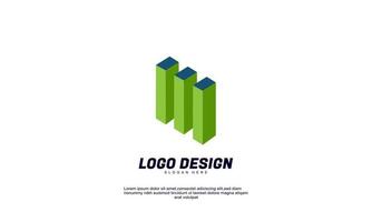 Stock Vektor abstrakte kreative Inspiration modernes Immobilienlogo für Geschäfts- oder Firmendesignvektor mit flachem Design