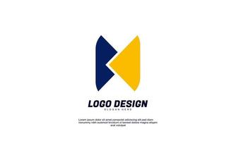 stock abstrakte kreative idee für modernes logo firmengebäude und geschäft bunter flacher designvektor vektor