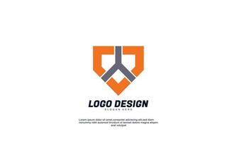 fantastiskt företag logotyp vektor design abstrakt emblem design koncept logotyper mall